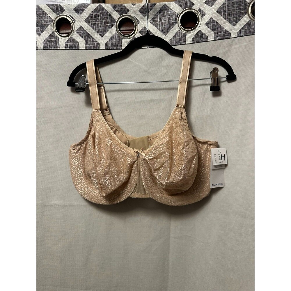 NWT Chantelle Woman's C Magnigique Seamless Unlined Minimizer Bra Size 42H Nude